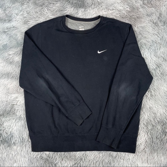 NIKE Sportswear Swoosh Check Black Sweatshirt 2XL - Picture 1 of 8